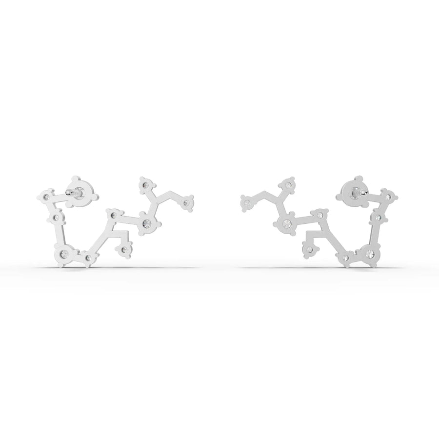 White gold prong setting macro