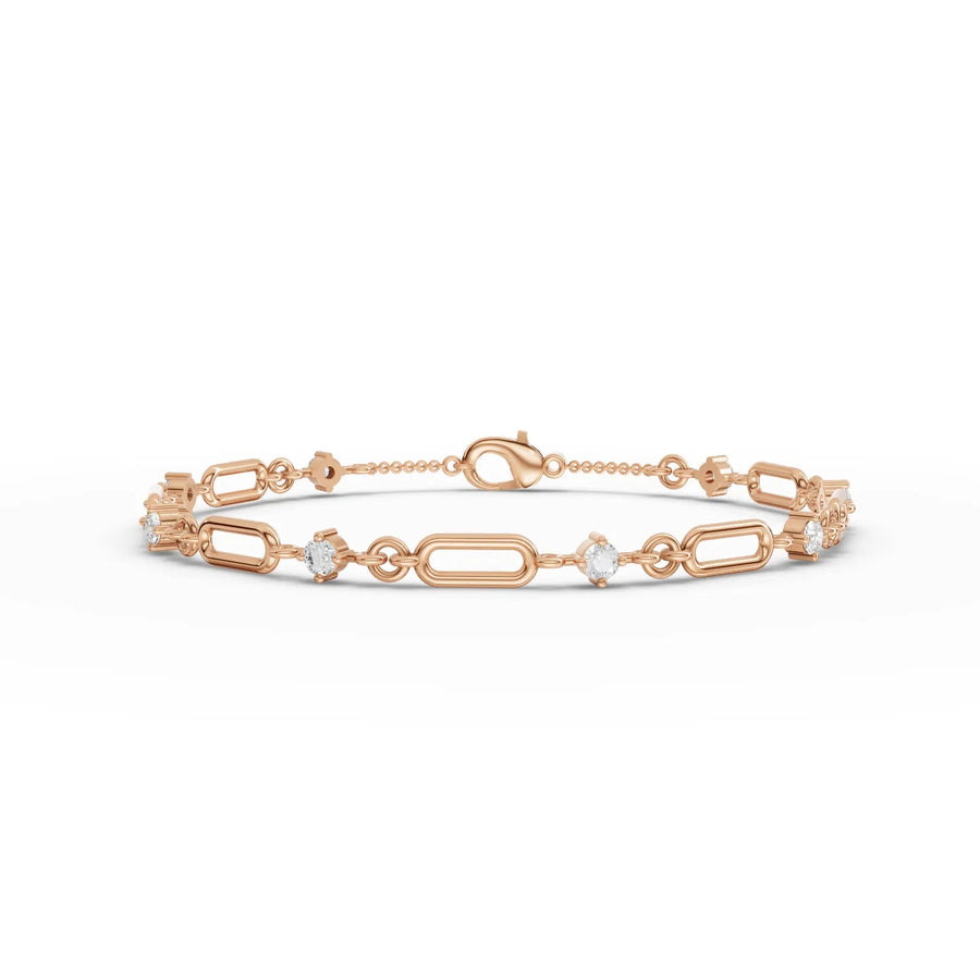 Rose gold diamond housing close-up