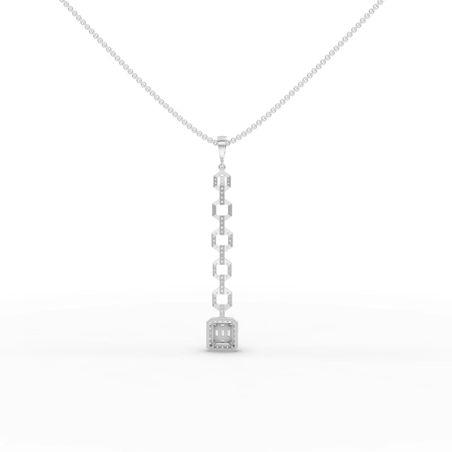 White gold link-structure detail