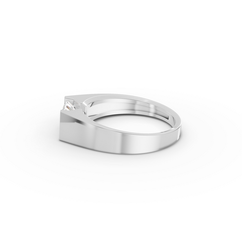 1.00 CT East-West Emerald Statement Lab Grown Diamond Ring, view 2