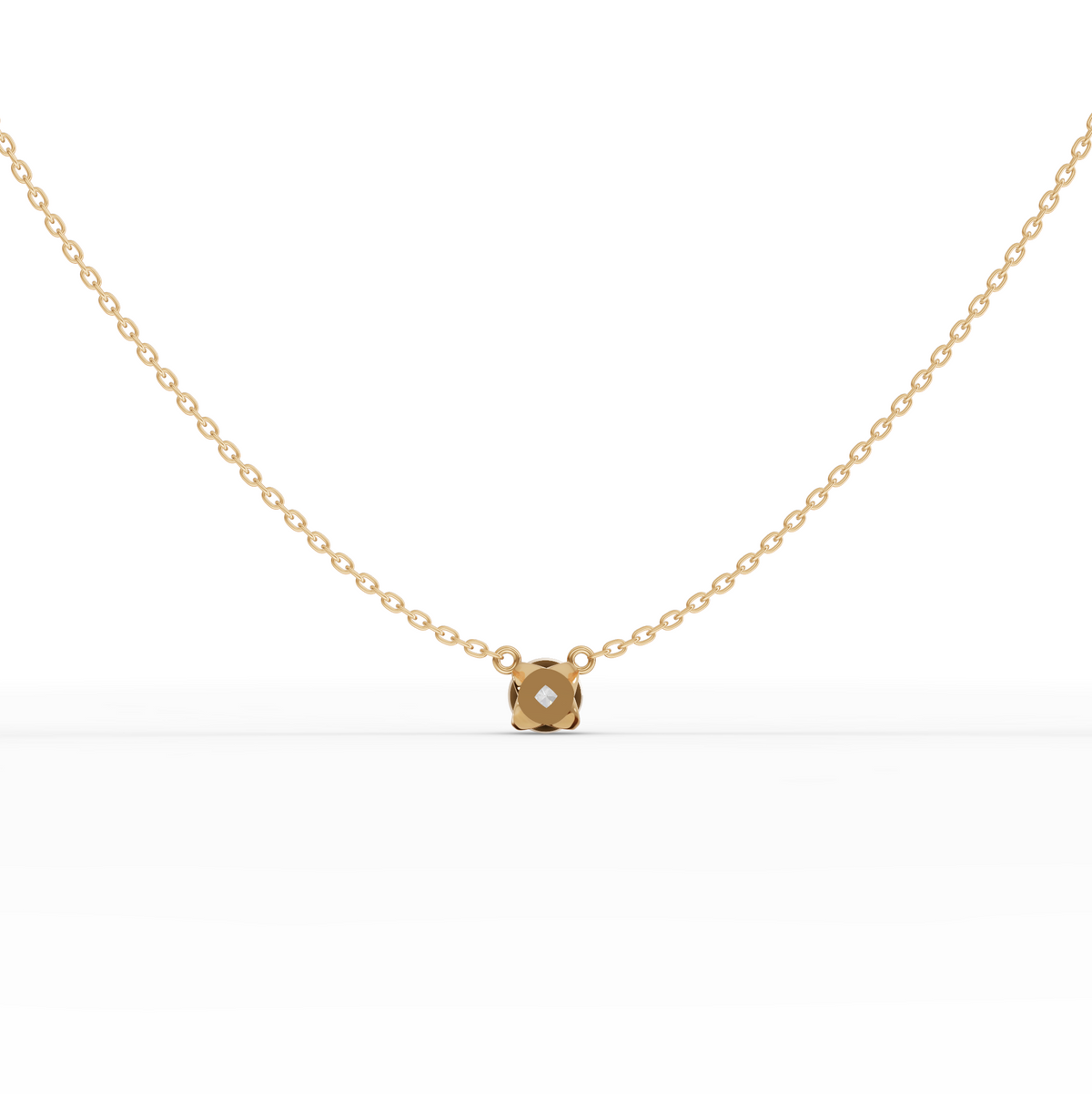 1.00 Ct Round Solitaire Lab Grown Diamond Pendant, view 6