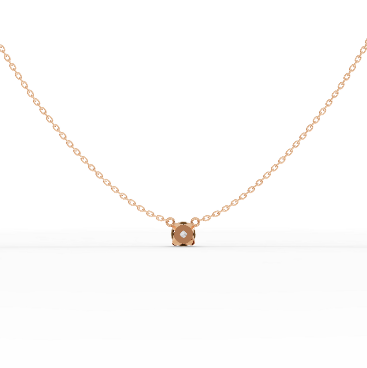 1.00 Ct Round Solitaire Lab Grown Diamond Pendant, view 9