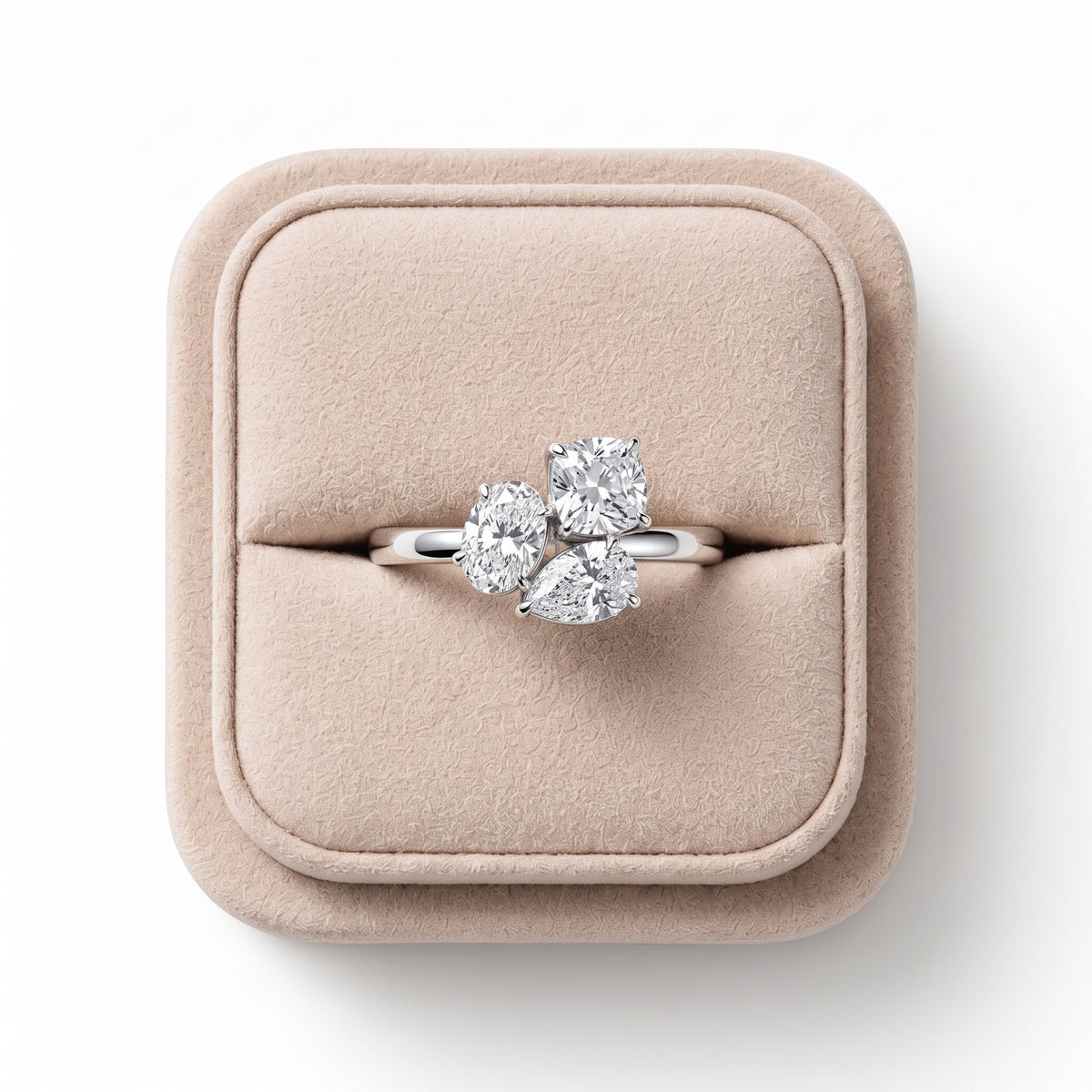 1.21 CT Multi-Shape Three Stone Lab Grown Diamond Ring