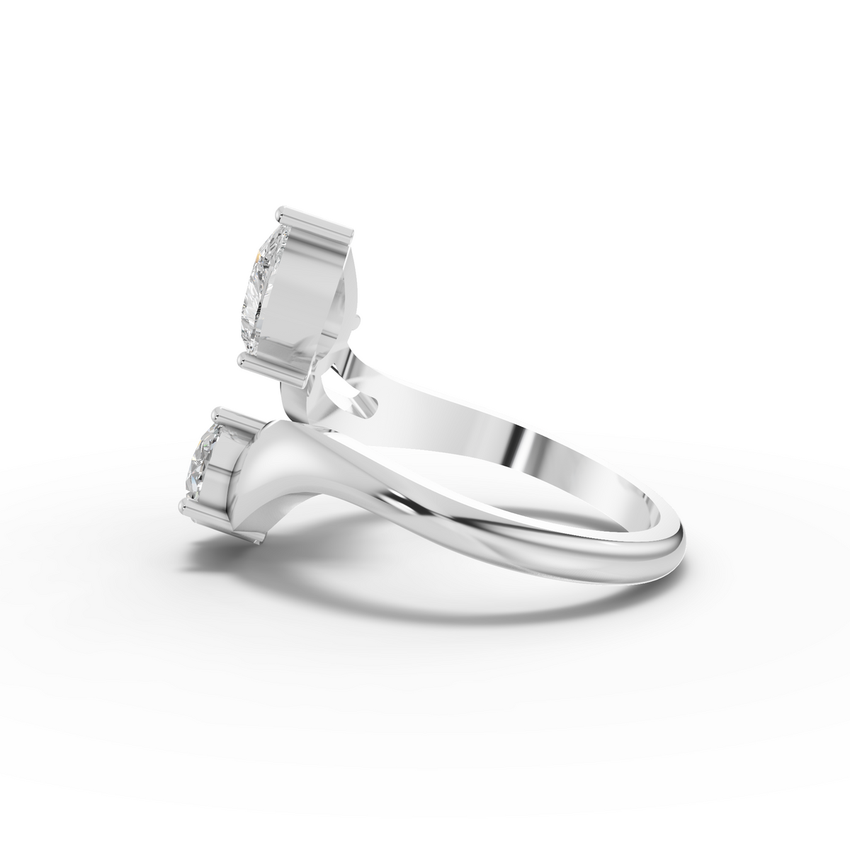 1.36 CT Toi et Moi Lab Grown Diamond Ring