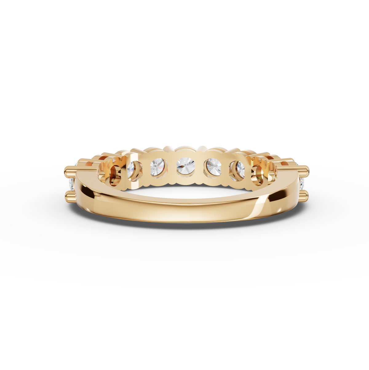 1.45 CT Round Shared-Prong Full Eternity Lab Grown Diamond Ring, view 4