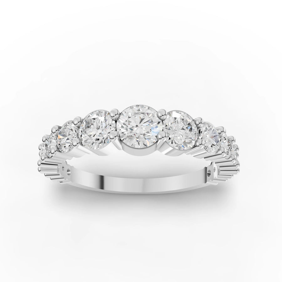 Eternity band white gold angle