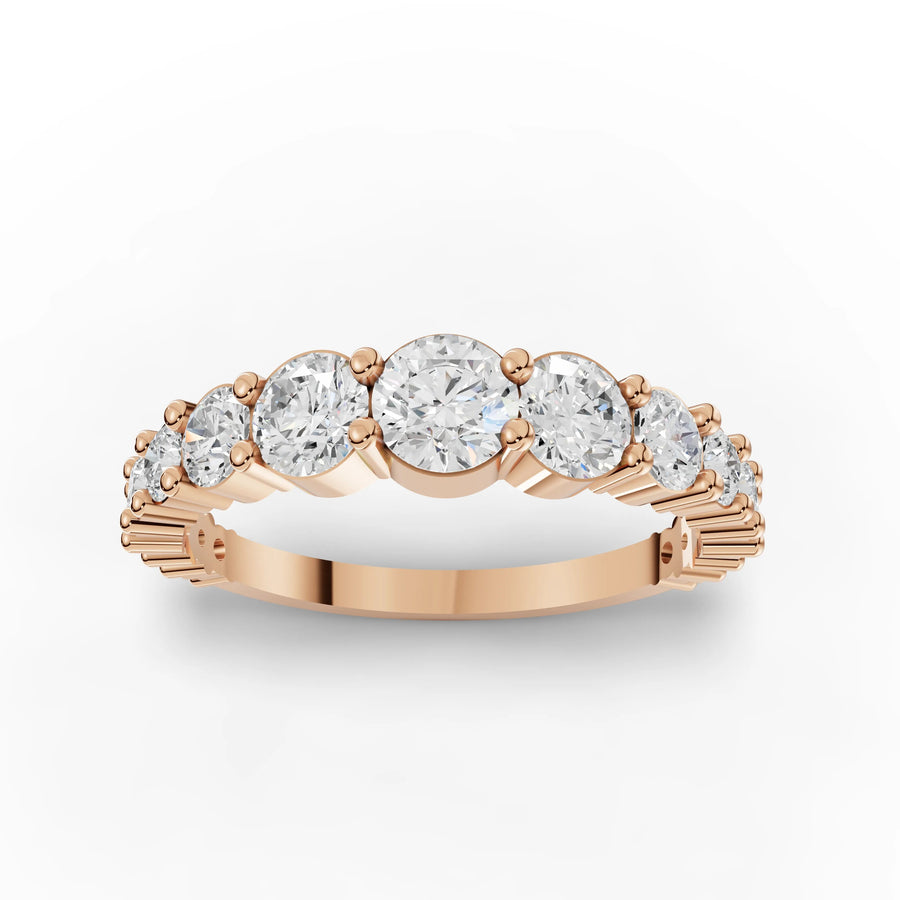 Eternity band rose gold angle