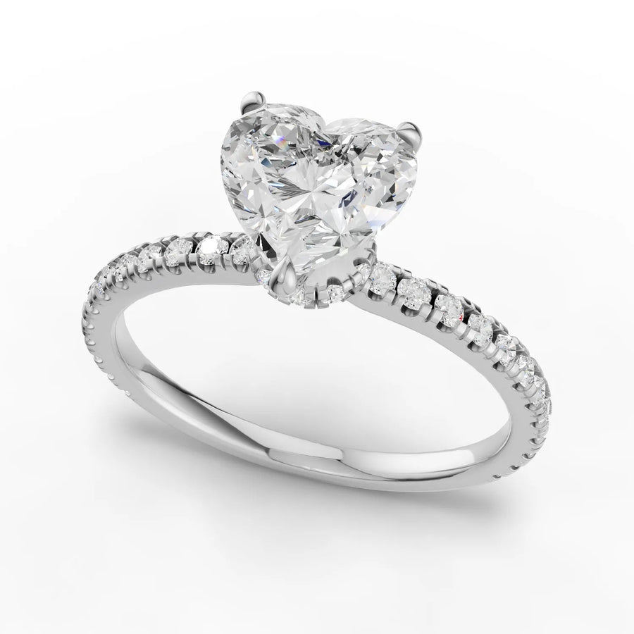 White gold pavé seating macro