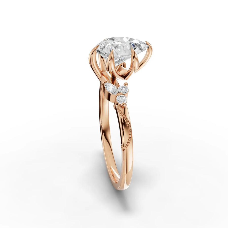Rose gold prong alignment macro