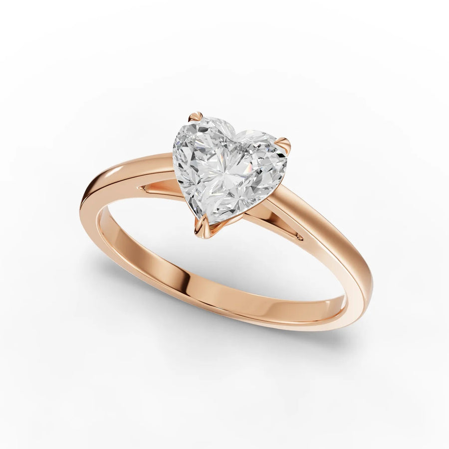 Rose gold prong geometry macro