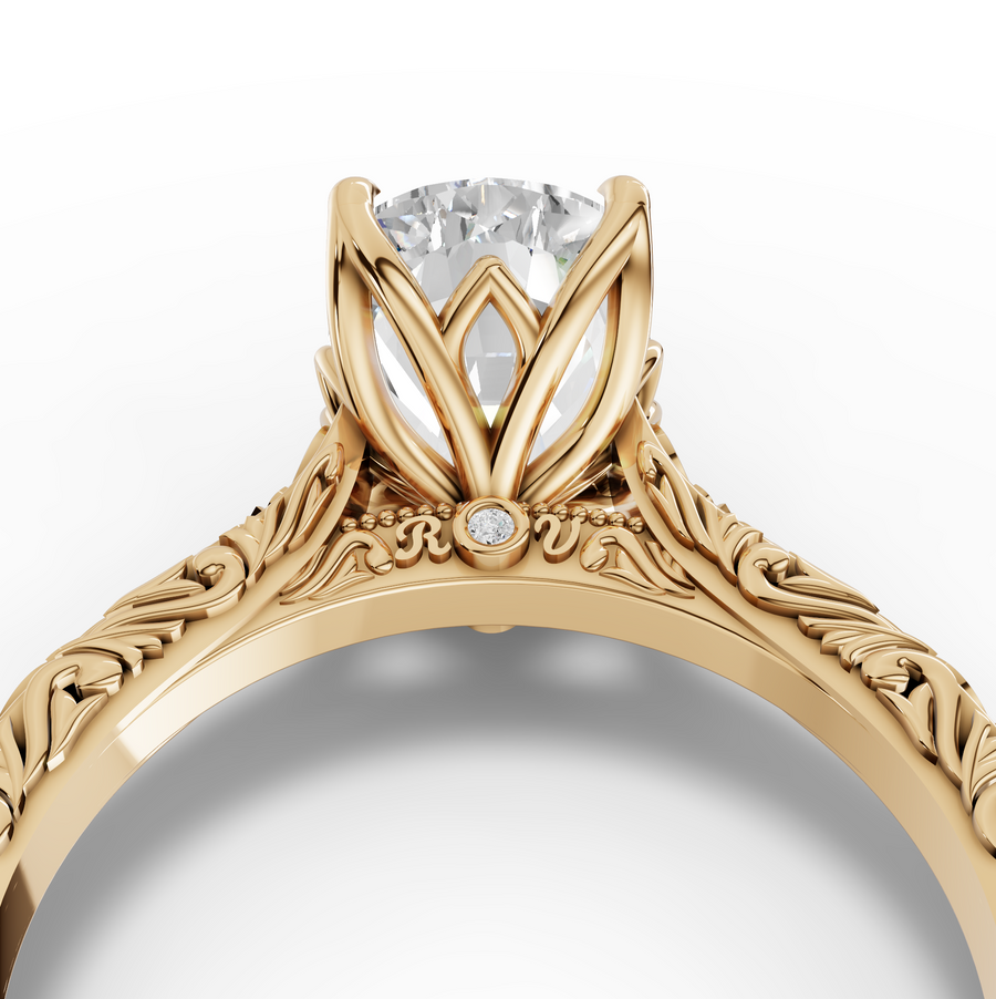 2.505 CT Cushion Lab Grown Diamond Solitaire Engagement Ring Band, view 7