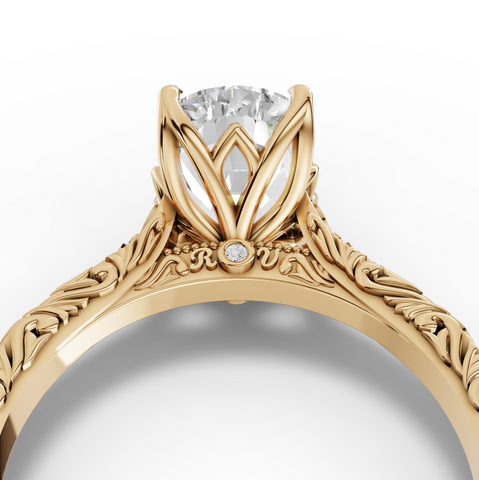 2.505 CT Cushion Lab Grown Diamond Solitaire Engagement Ring Band, view 7