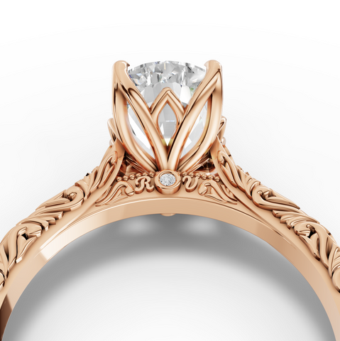 2.505 CT Cushion Lab Grown Diamond Solitaire Engagement Ring Band, view 8