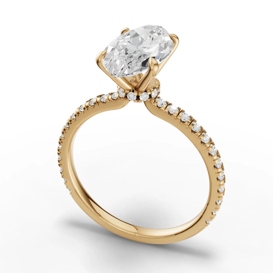 Yellow gold brilliance macro