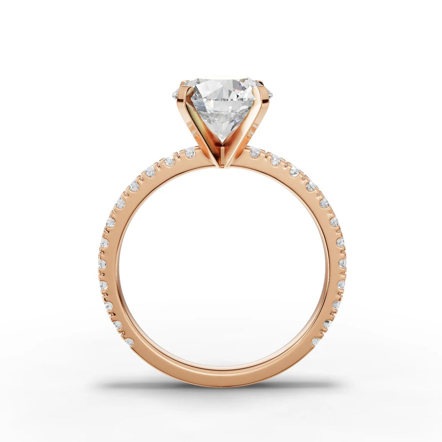Rose gold accent stone arrangement