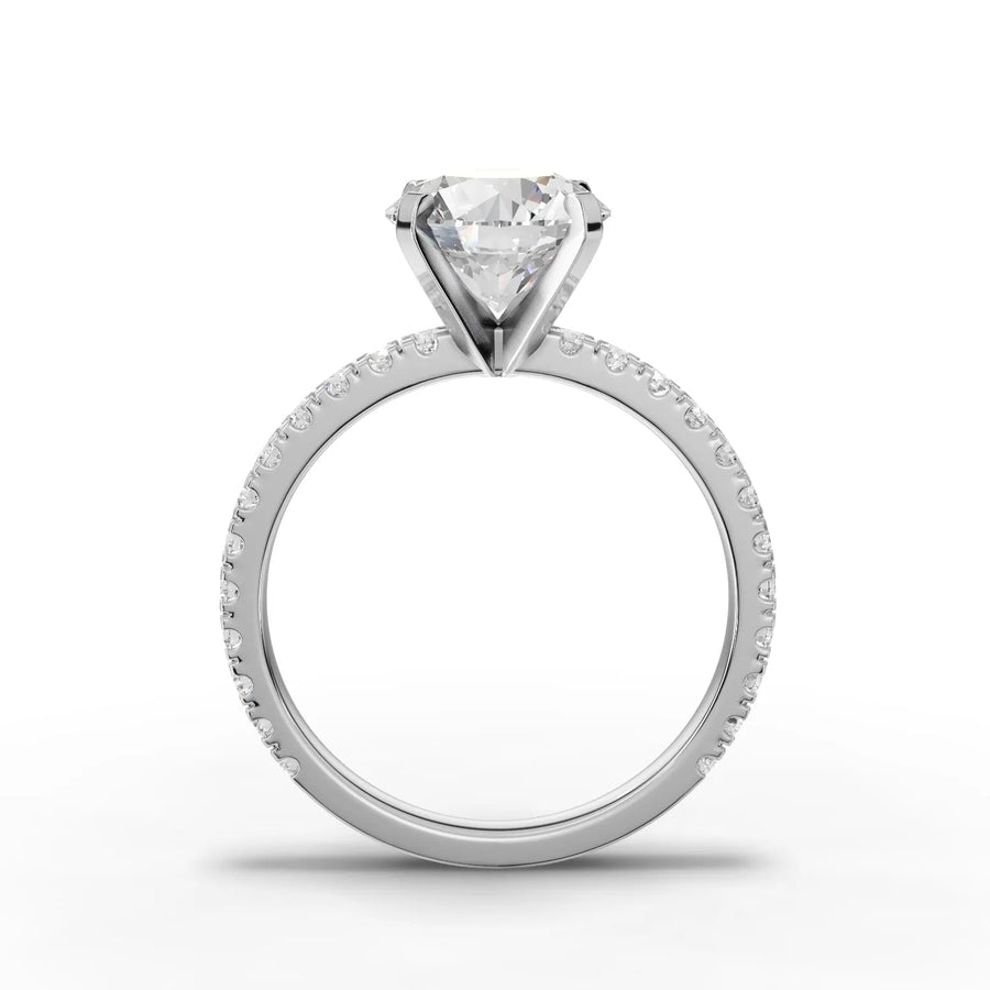 White gold accented shank detail