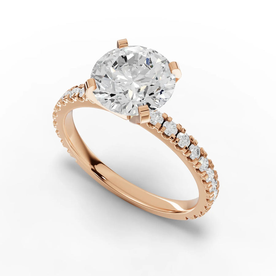 Rose gold prong alignment macro