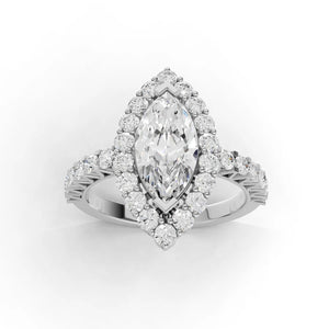 Marquise Halo Rings