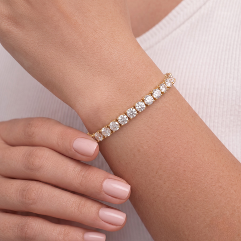 9.00 Ct Apx Round Tennis Bracelet Diamond