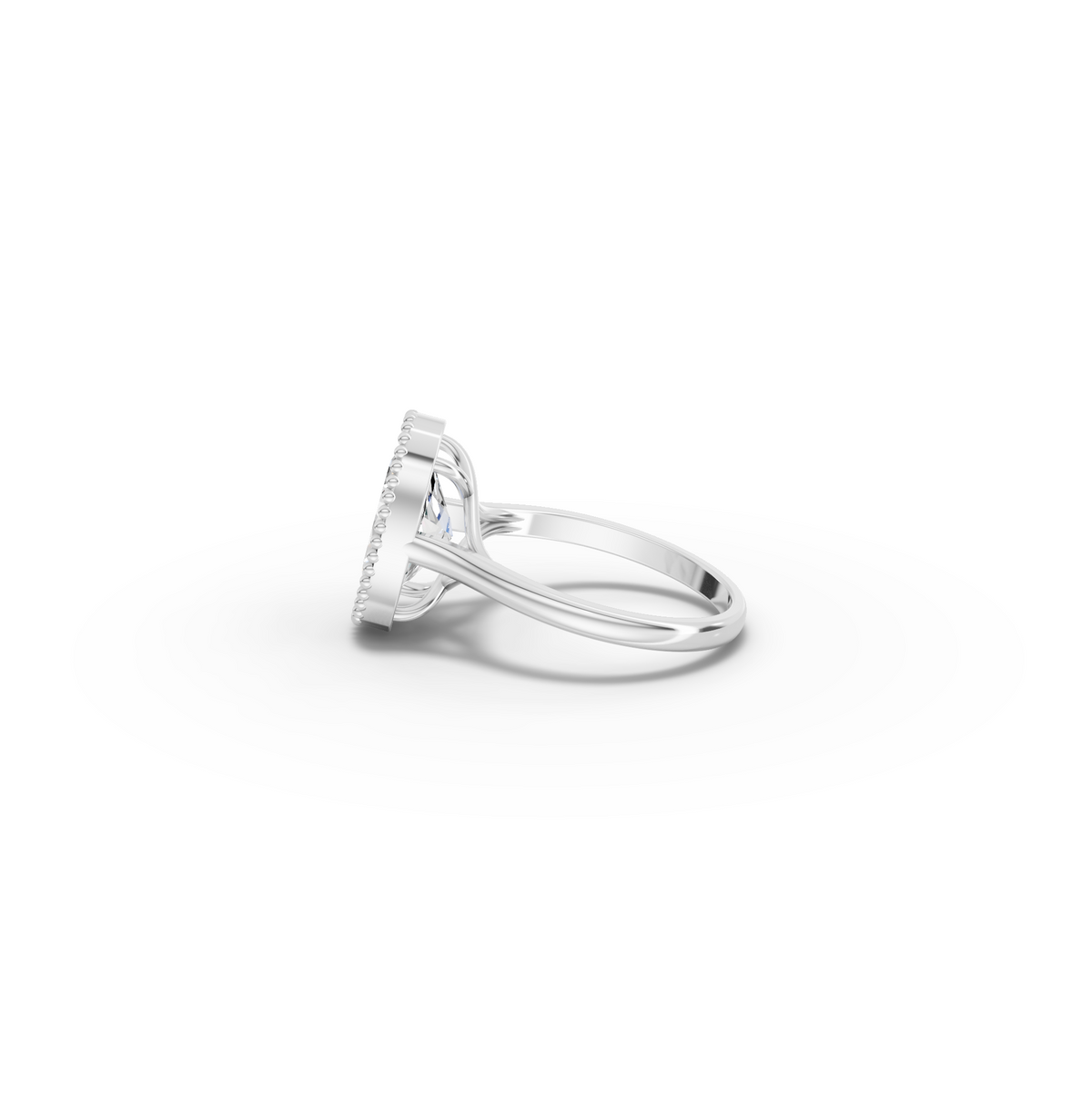 3.50 CT Oval Solitaire Lab Diamond Engagement Ring