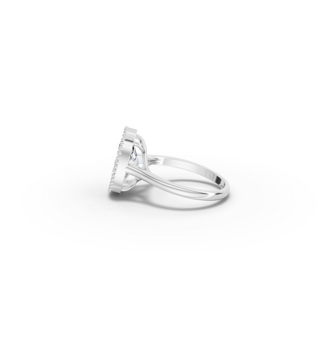3.50 CT Oval Solitaire Lab Diamond Engagement Ring
