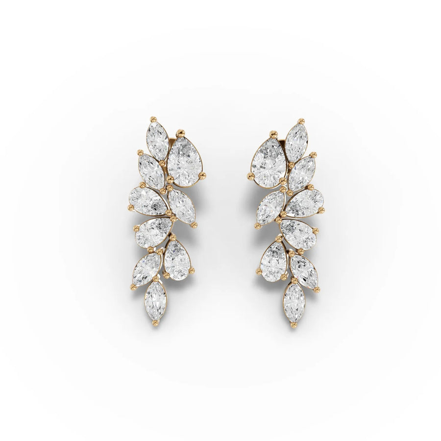 Yellow gold leafy cascade profile