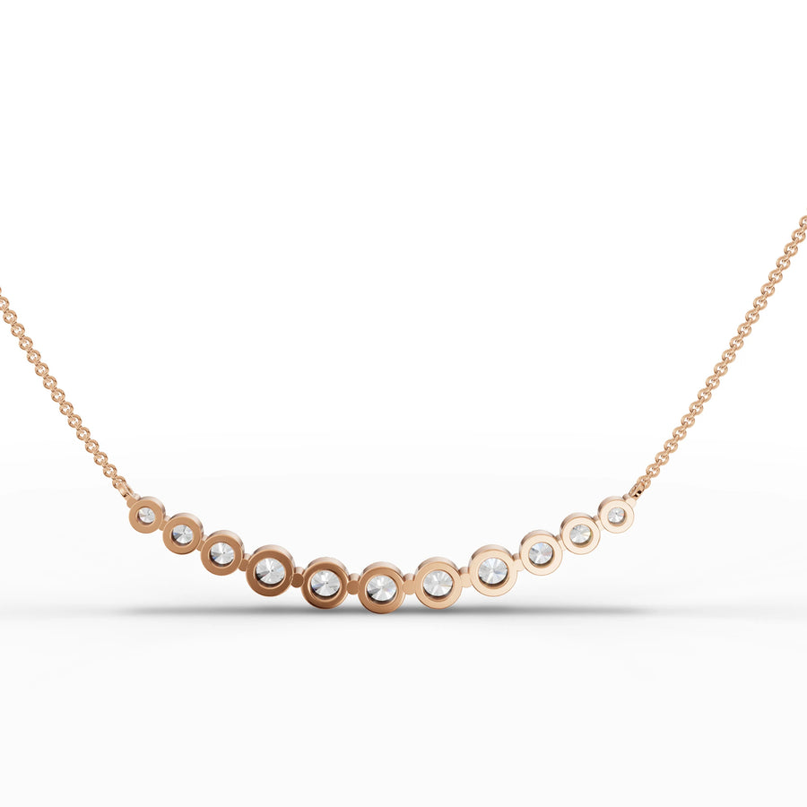 Rose gold wave contour detail