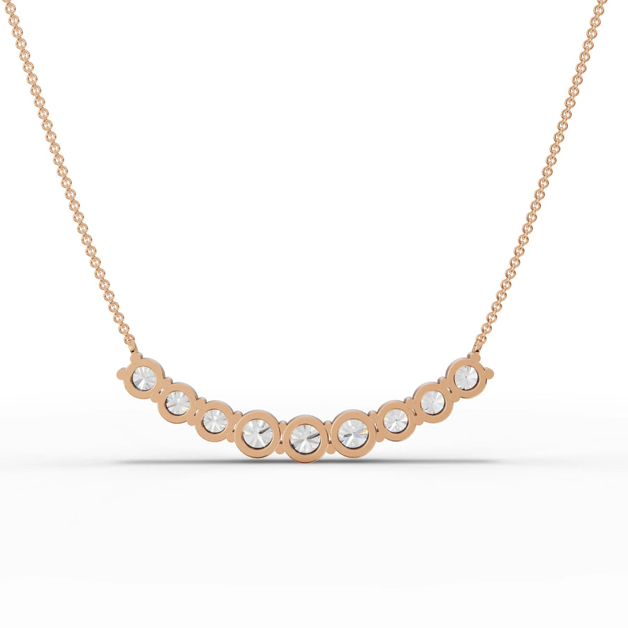 Rose gold gemstone setting detail