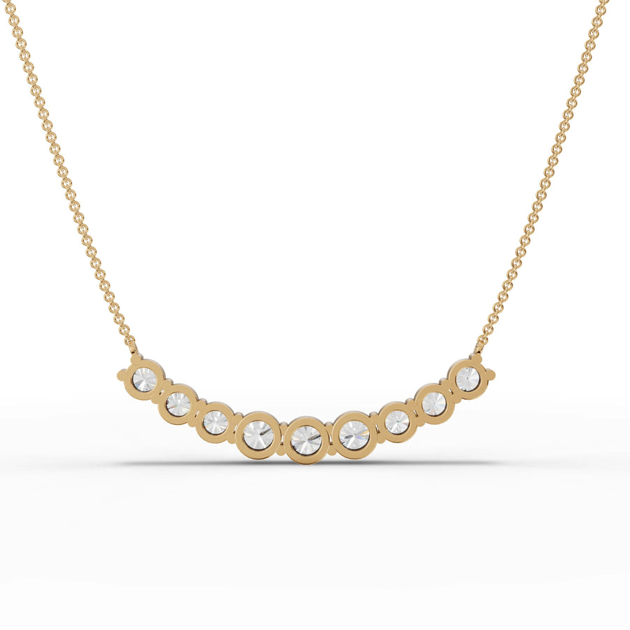 Gemstone reflections on yellow gold