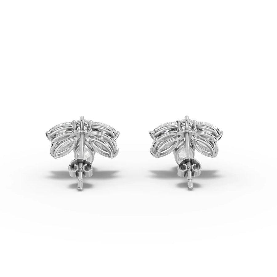 White gold floral structure detail