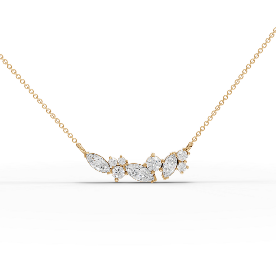 3.86 Ct Marquise Cluster Diamond Set