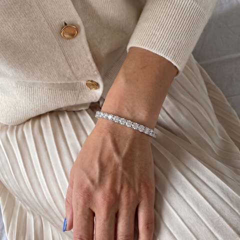 10.00 Ct Apx Round Tennis Bracelet Diamond