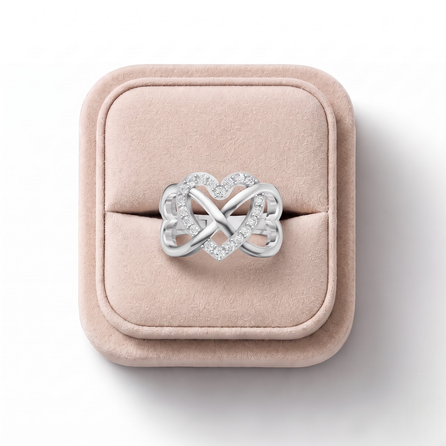 0.26 Ct Round Pavé Lab Diamond Ring