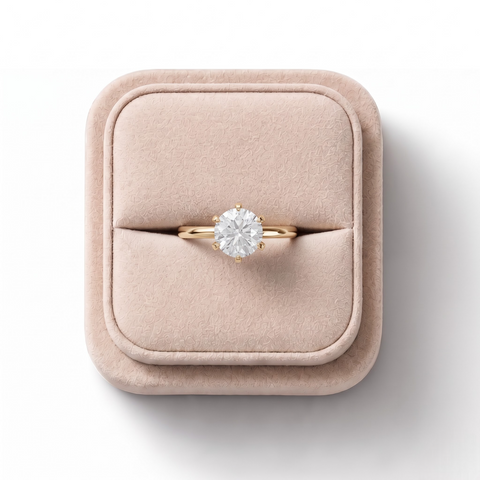 2.50 CT Round Solitaire Lab Diamond Engagement Ring