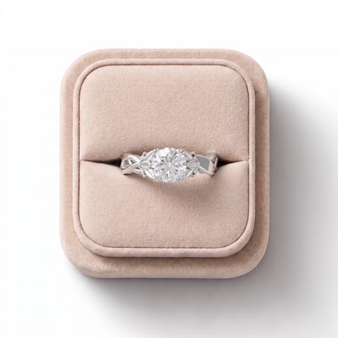 1.50 Ct Infinity Knot Lab Grown Diamond Engagement Ring