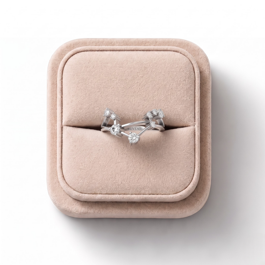 0.33 CT Round Libra Lab Diamond Ring