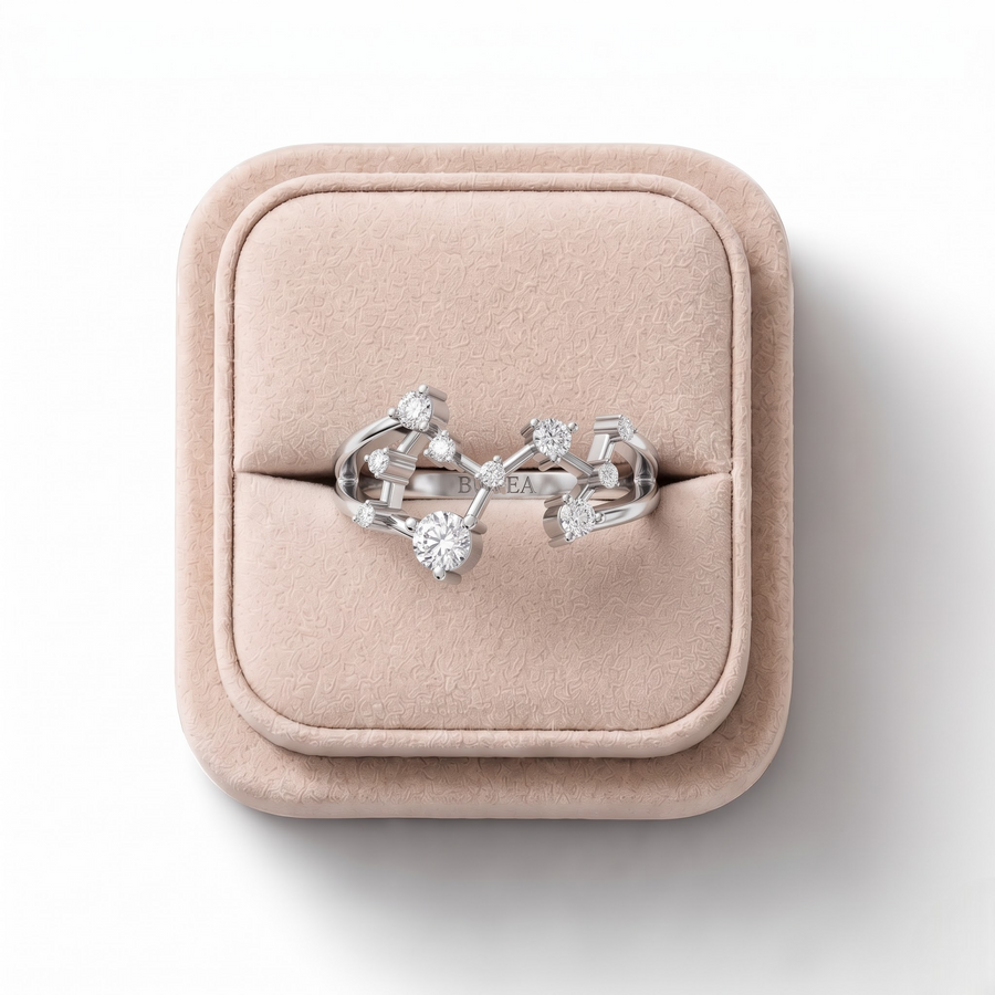 0.23 CT Round Scorpio Lab Diamond Ring