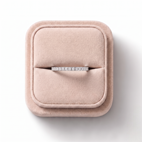 0.30 Ct Round Bar-Set Full Eternity Band