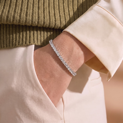 4.00 Ct Apx Round Tennis Bracelet Diamond