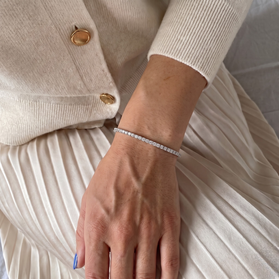 3.00 Ct Apx Round Tennis Bracelet Diamond