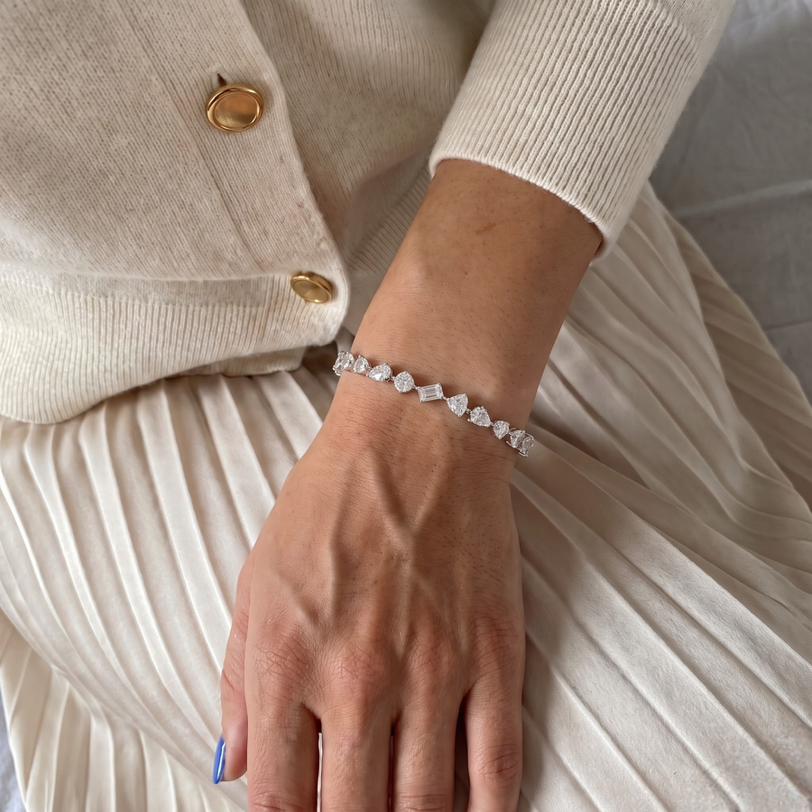 9.17 Ct Multi-Shape Tennis Bracelet