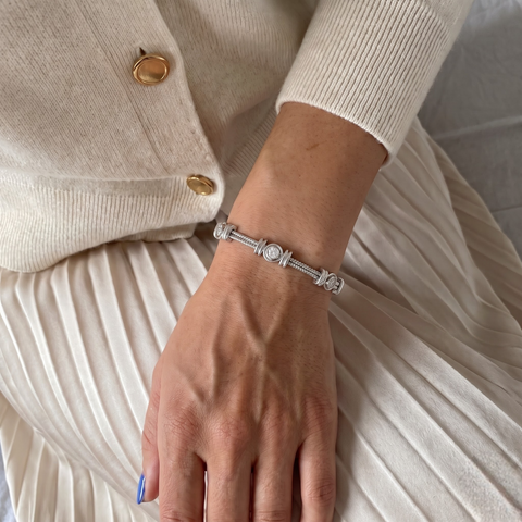1.80 Ct Round Lab Diamond Cable Bracelet