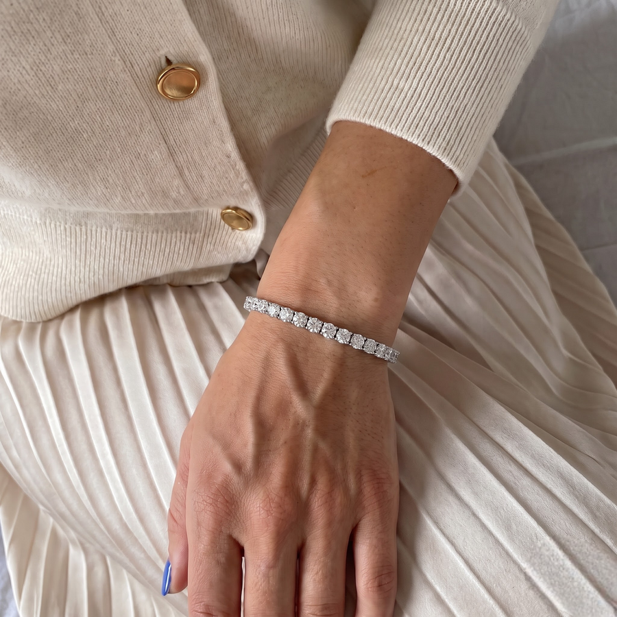 8.00 Ct Apx Round Tennis Bracelet Diamond