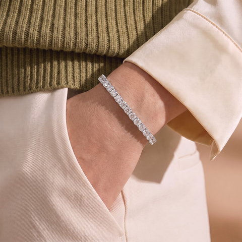 10.00 Ct Apx Round Tennis Bracelet Diamond