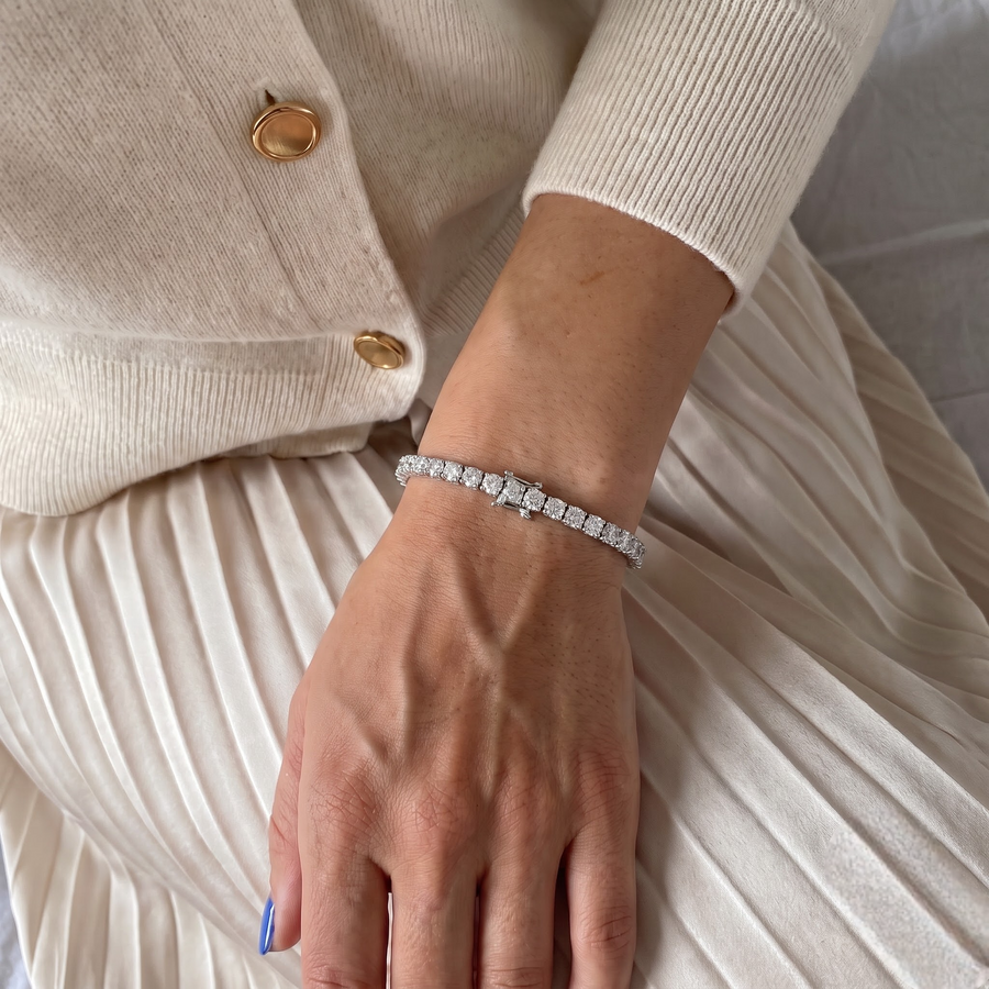 6.00 Ct Apx Round Tennis Bracelet Diamond