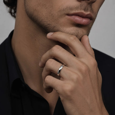 Classic Matching High-Polish Gold Wedding Bands Set