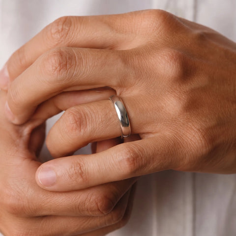 Classic Matching High-Polish Gold Wedding Bands Set