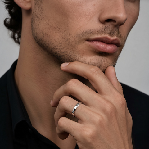Classic Polished Men’s Gold Band