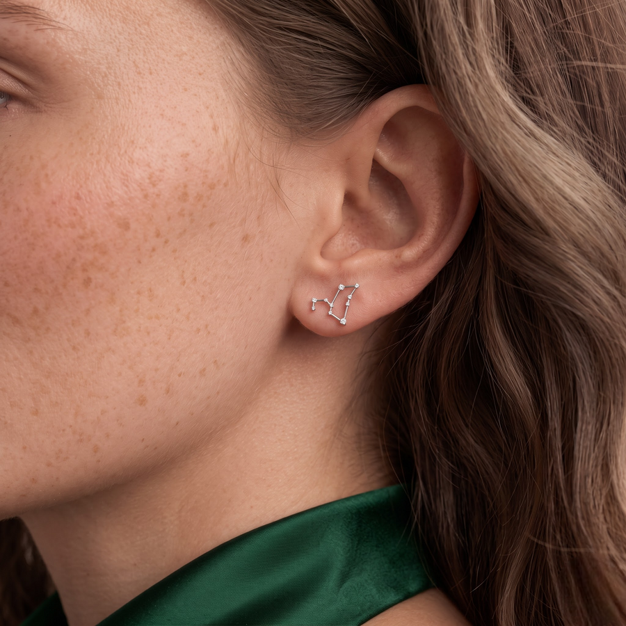 0.41 Ct Leo Lab Diamond Gold Earrings