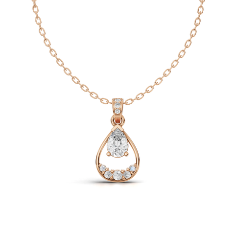 1.82 Ct Pear Lab Diamond Teardrop Jewelry Set with Ring, Earrings & Necklace